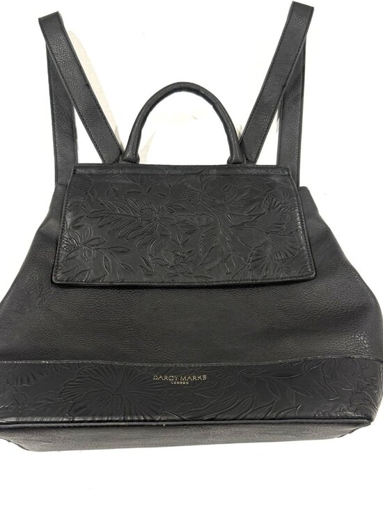Darcy Marks London Floral Embossed Black Backpack Purse main image 10